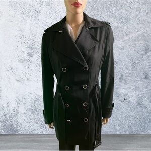 Calvin Klein Black Y2K Trench Coat ☔️